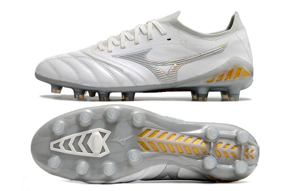 Mizuno Morelia Neo III Beta Shining Japan FG - White/Gold/Grey