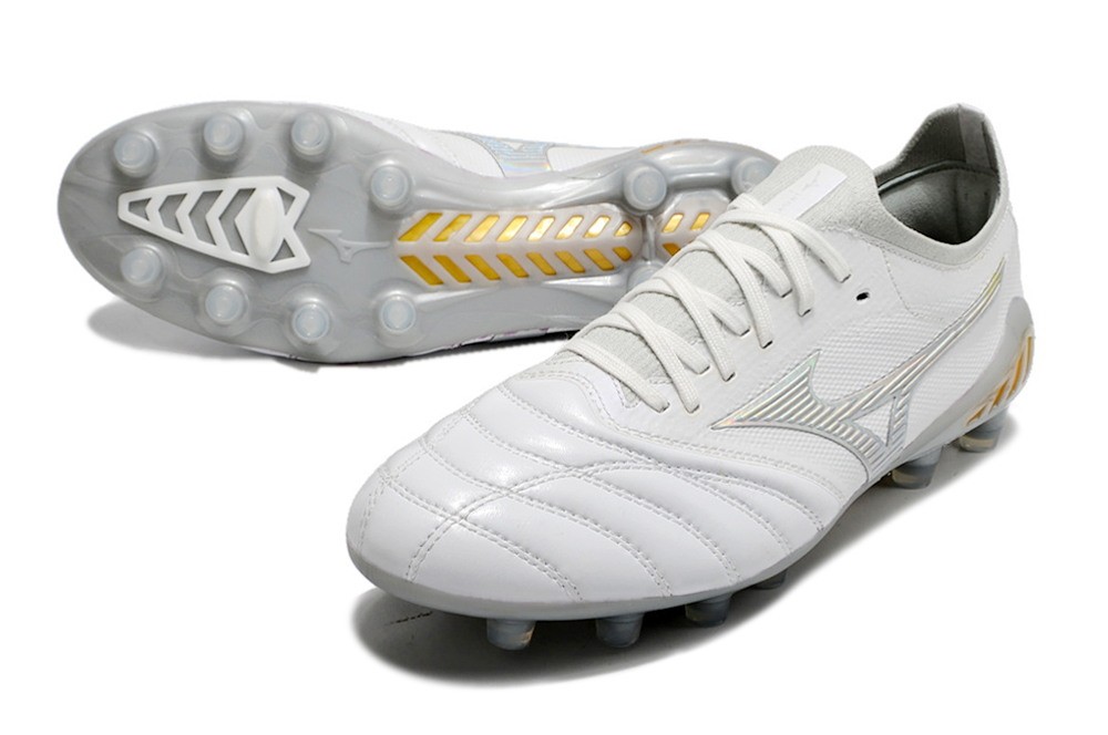 Mizuno Morelia Neo III Beta Shining Japan FG - White/Gold/Grey