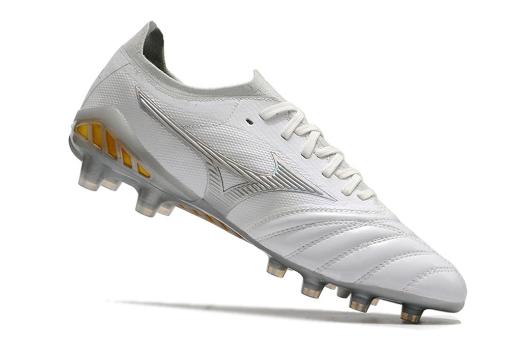 Mizuno Morelia Neo III Beta Shining Japan FG - White/Gold/Grey