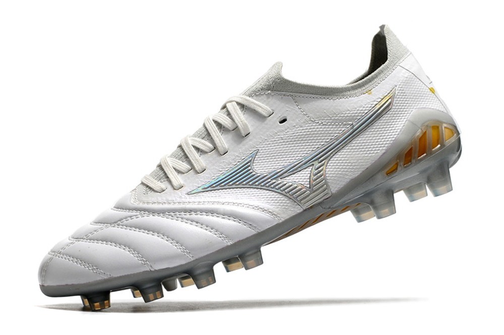 Mizuno Morelia Neo III Beta Shining Japan FG - White/Gold/Grey