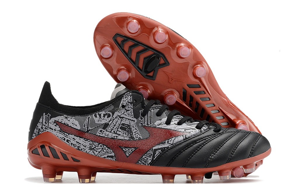 Mizuno Morelia Neo III Beta x SR4 Japan FG - Black/Red