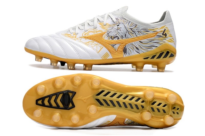 Mizuno Morelia Neo III Beta x SR4 Made In Japan FG - White/Gold