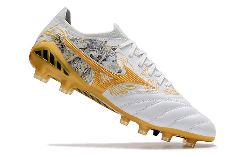 Mizuno Morelia Neo III Beta x SR4 Made In Japan FG - White/Gold