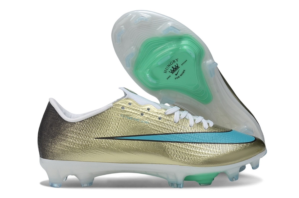 Nike Air Zoom Mercurial Superfly 11 Mbappe Elite FG - Metallic Gold/Green Glow
