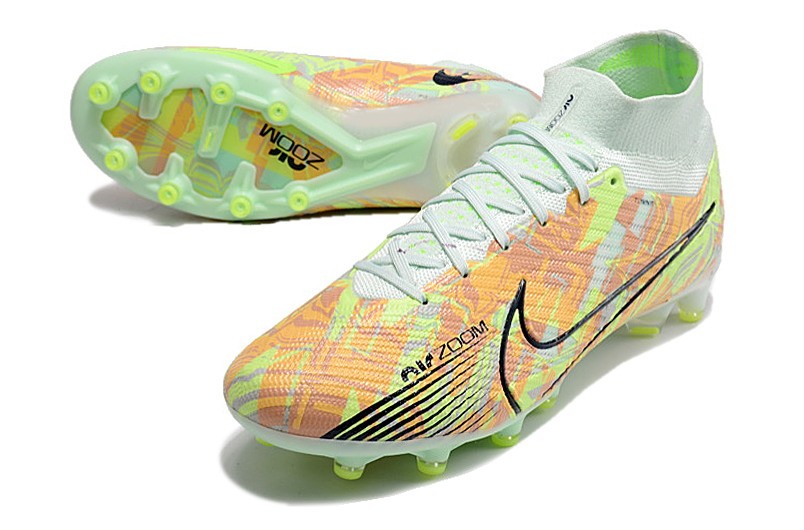 Nike Air Zoom Mercurial Superfly 9 Elite AG 'Bonded' - Barely Green/Blackened Blue/Total Orange