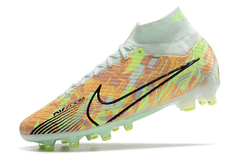 Nike Air Zoom Mercurial Superfly 9 Elite AG 'Bonded' - Barely Green/Blackened Blue/Total Orange