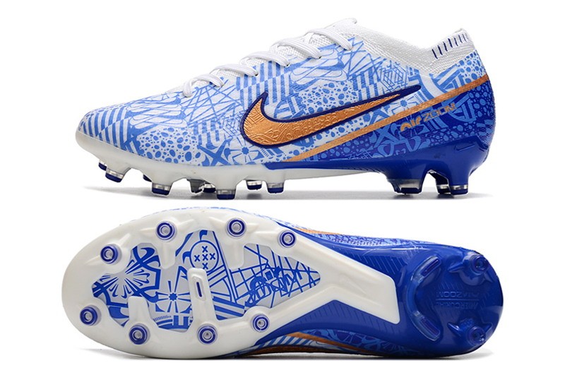Nike Air Zoom Mercurial Vapor 15 Elite AG CR7 - White/Blue