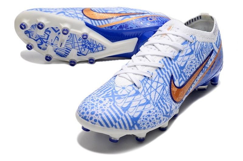Nike Air Zoom Mercurial Vapor 15 Elite AG CR7 - White/Blue