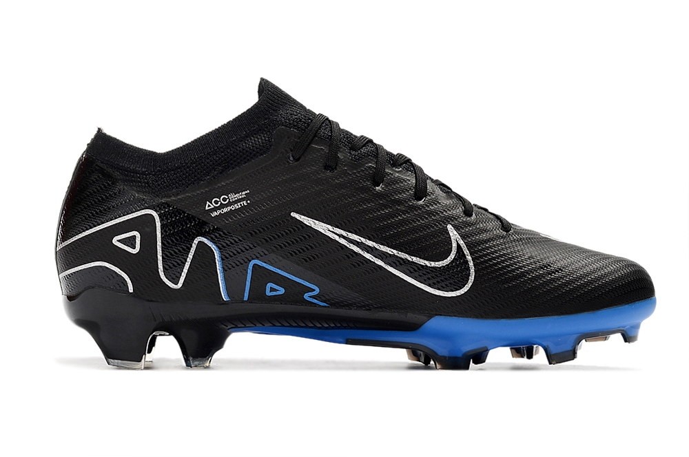 Nike Air Zoom Mercurial Vapor 15 Elite FG - Black/Chrome/Hyper Royal