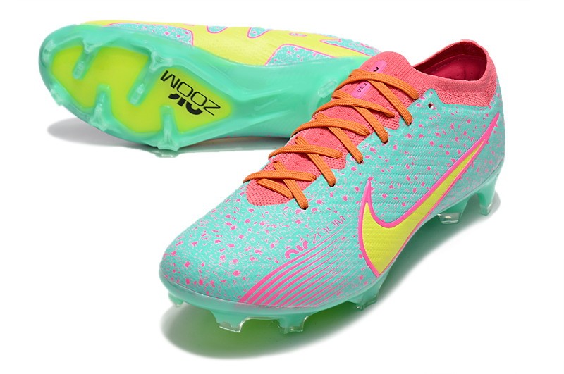 Nike Air Zoom Mercurial Vapor 15 Elite FG - Green/Yellow/Pink
