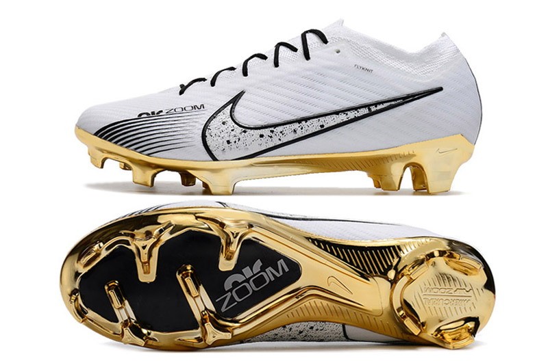 Nike Air Zoom Mercurial Vapor 15 Elite FG - White/Gold/Black