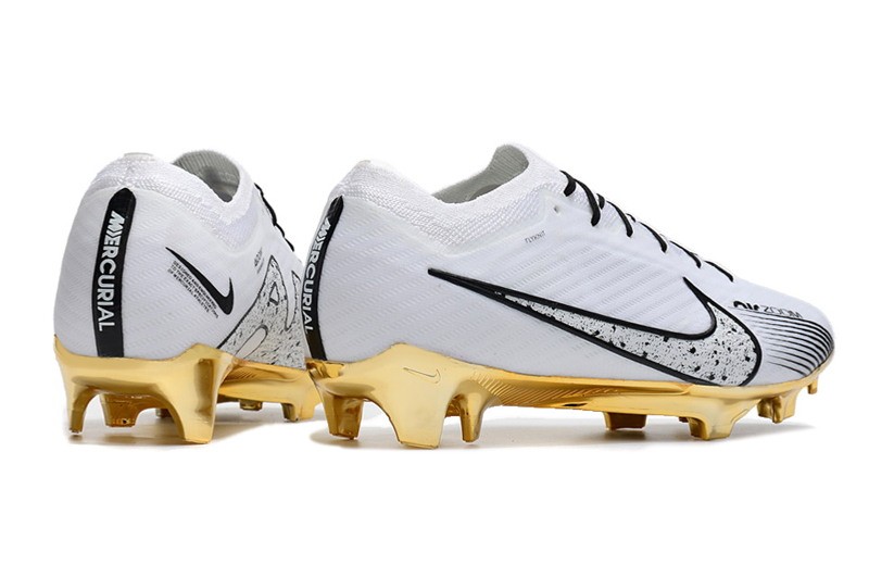 Nike Air Zoom Mercurial Vapor 15 Elite FG - White/Gold/Black