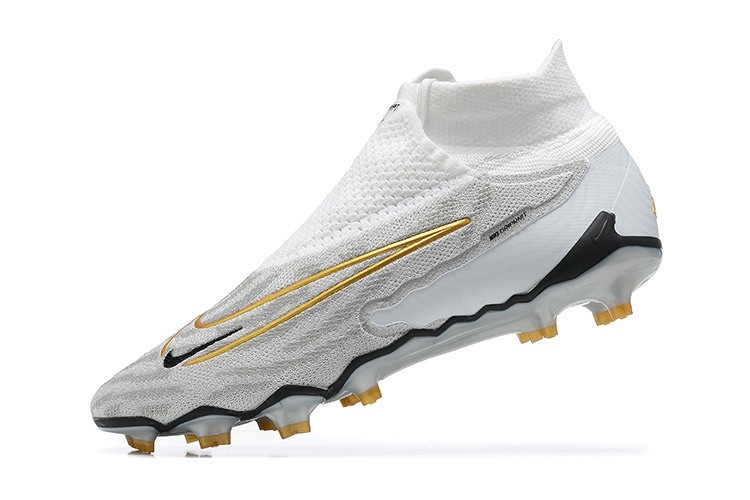 Nike By You Phantom GX Elite DF FG - Light Grey/White/Gold
