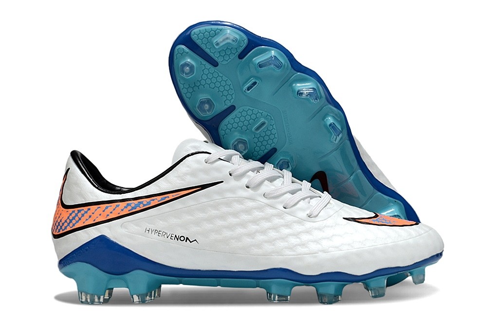 Nike Hypervenom Phantom 1 FG Shine Through - White/Blue/Orange