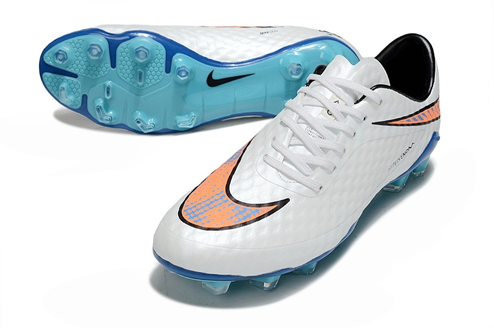 Nike Hypervenom Phantom 1 FG Shine Through - White/Blue/Orange