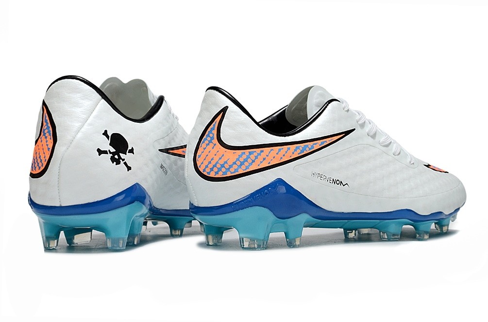 Nike Hypervenom Phantom 1 FG Shine Through - White/Blue/Orange