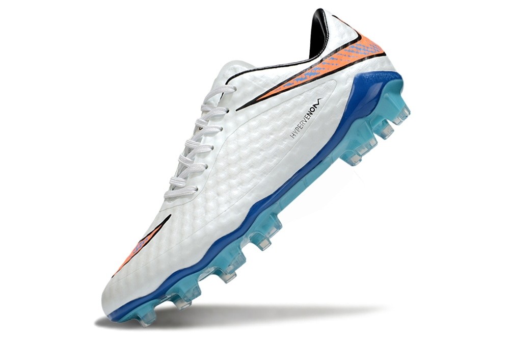 Nike Hypervenom Phantom 1 FG Shine Through - White/Blue/Orange