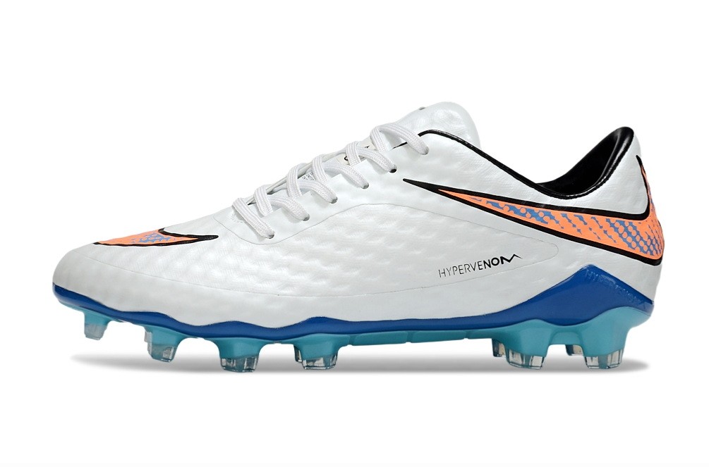 Nike Hypervenom Phantom 1 FG Shine Through - White/Blue/Orange
