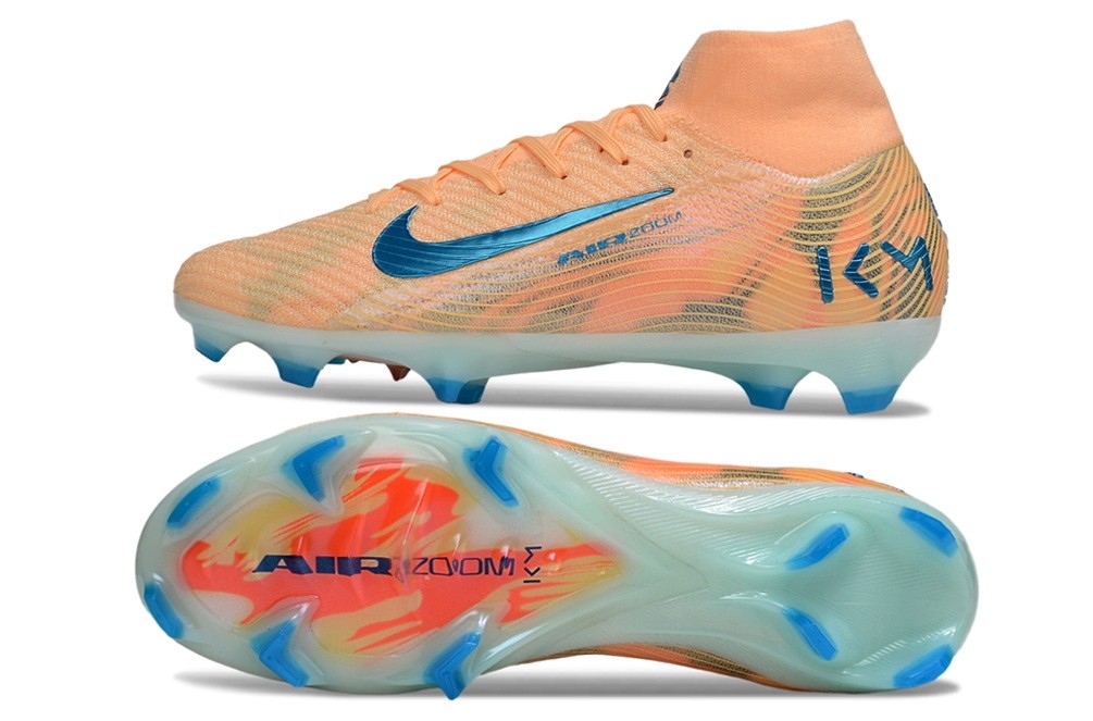 Nike Kylian Mbappe Zoom Mercurial Superfly 10 Elite FG - Melon Tint/Neo Turquoise