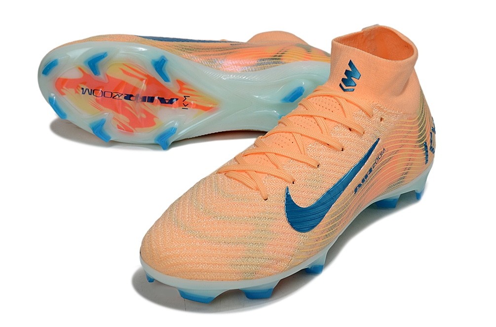 Nike Kylian Mbappe Zoom Mercurial Superfly 10 Elite FG - Melon Tint/Neo Turquoise