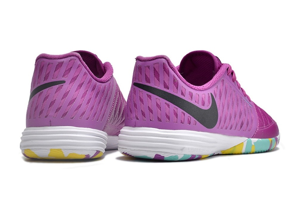 Nike Lunar Gato II IC Indoor Cleats - Vivid Purple/White/Black
