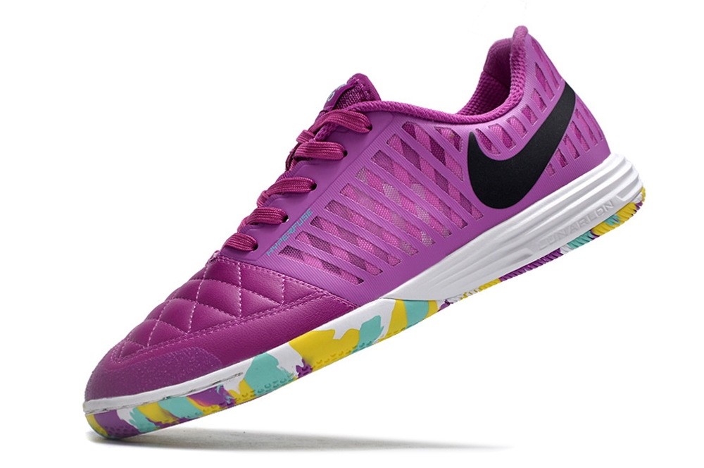 Nike Lunar Gato II IC Indoor Cleats - Vivid Purple/White/Black