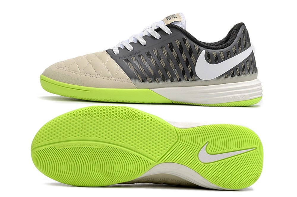 Nike Lunar Gato II IC Indoor Small Sided Pack - Grey/White/Volt
