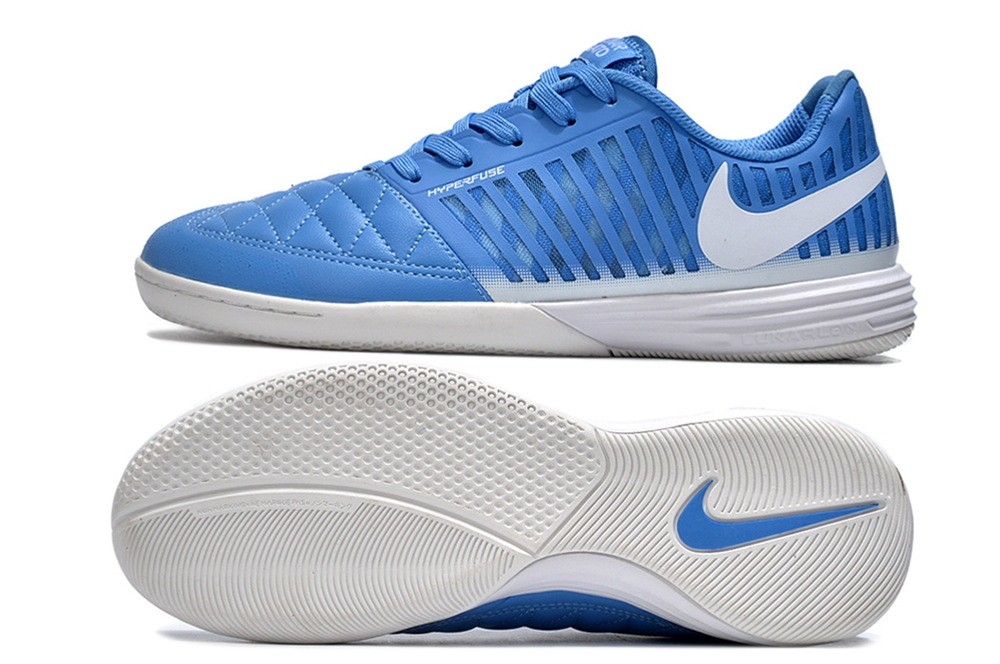 Nike Lunar Gato II IC Indoor Soccer Cleats - University Blue/White