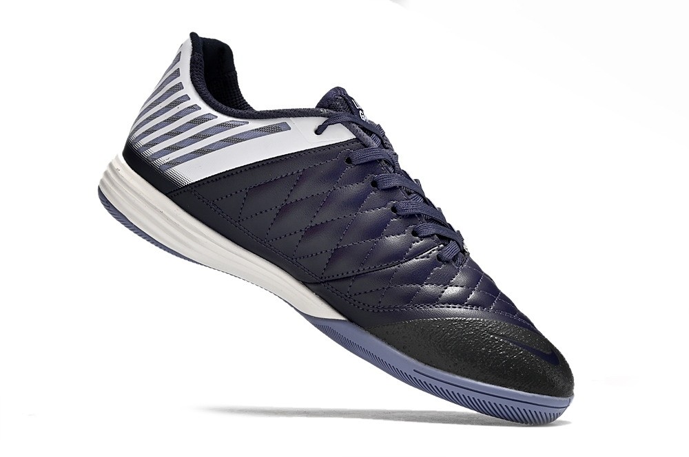 Nike Lunar Gato II IC Indoor Soccer Cleats - White/Navy/Volt