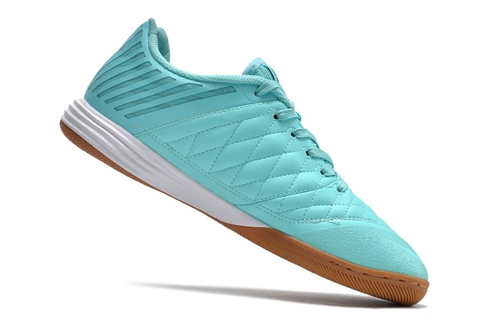 Nike Lunar Gato II Indoor Low Top Soccer Cleats - Green Glow/Brown/Black