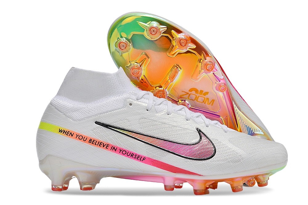 Nike Marcus Rashford Air Zoom Mercurial Superfly Elite AG Artificial Grass - White/Multicolor