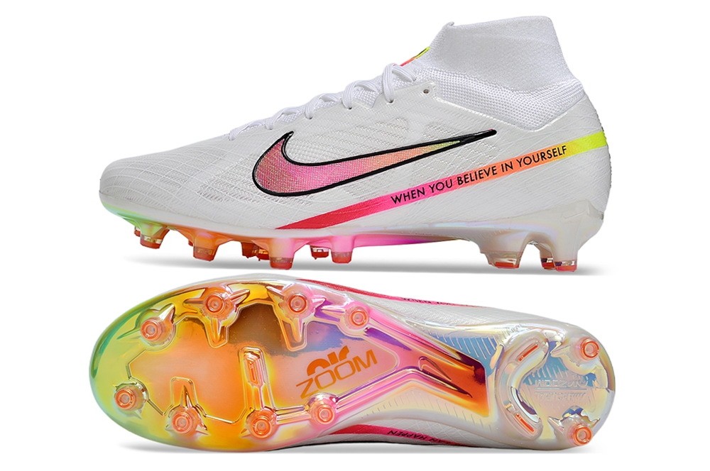 Nike Marcus Rashford Air Zoom Mercurial Superfly Elite AG Artificial Grass - White/Multicolor