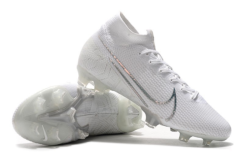 Nike Mercurial Superfly VII Elite FG Nuovo White - White/Metallic Silver