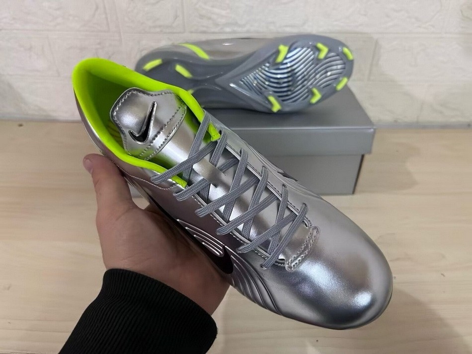 Nike Mercurial Vapor 1 RGN FG Soccer Cleats - Metallic Silver/Volt