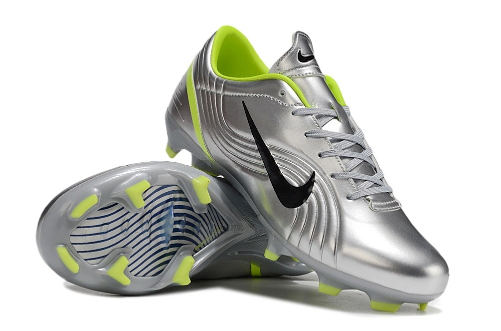 Nike Mercurial Vapor 1 RGN FG Soccer Cleats - Metallic Silver/Volt