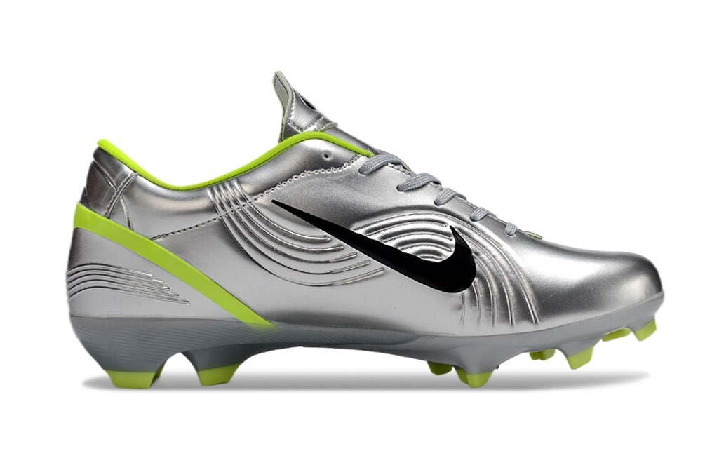 Nike Mercurial Vapor 1 RGN FG Soccer Cleats - Metallic Silver/Volt
