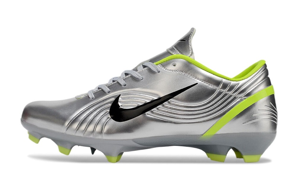 Nike Mercurial Vapor 1 RGN FG Soccer Cleats - Metallic Silver/Volt