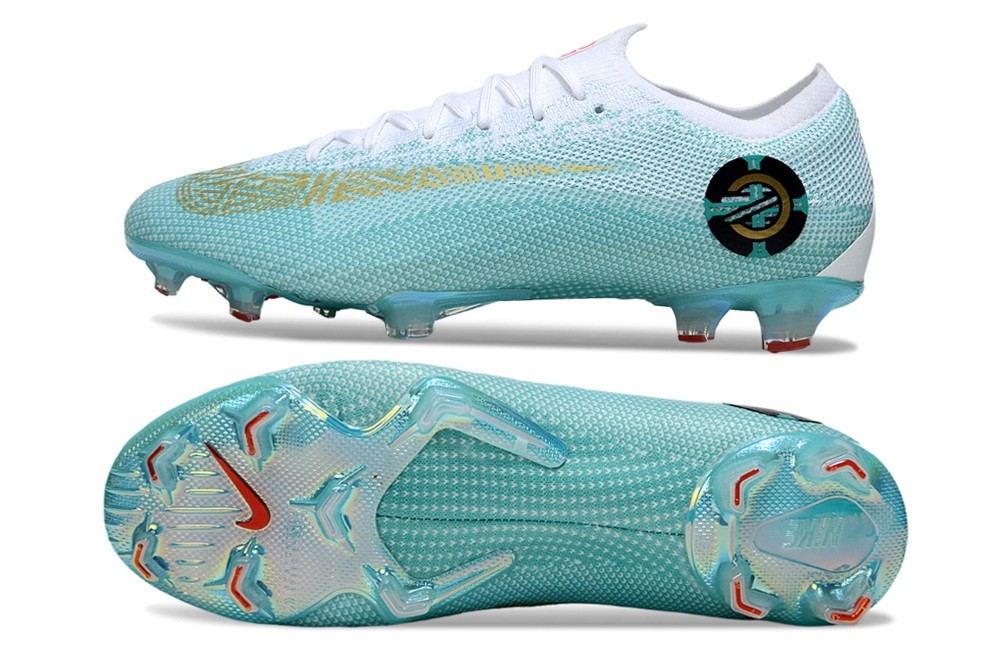 Nike Mercurial Vapor 12 CR7 Chapter 6 Elite FG - Light Green/ White/Gold 