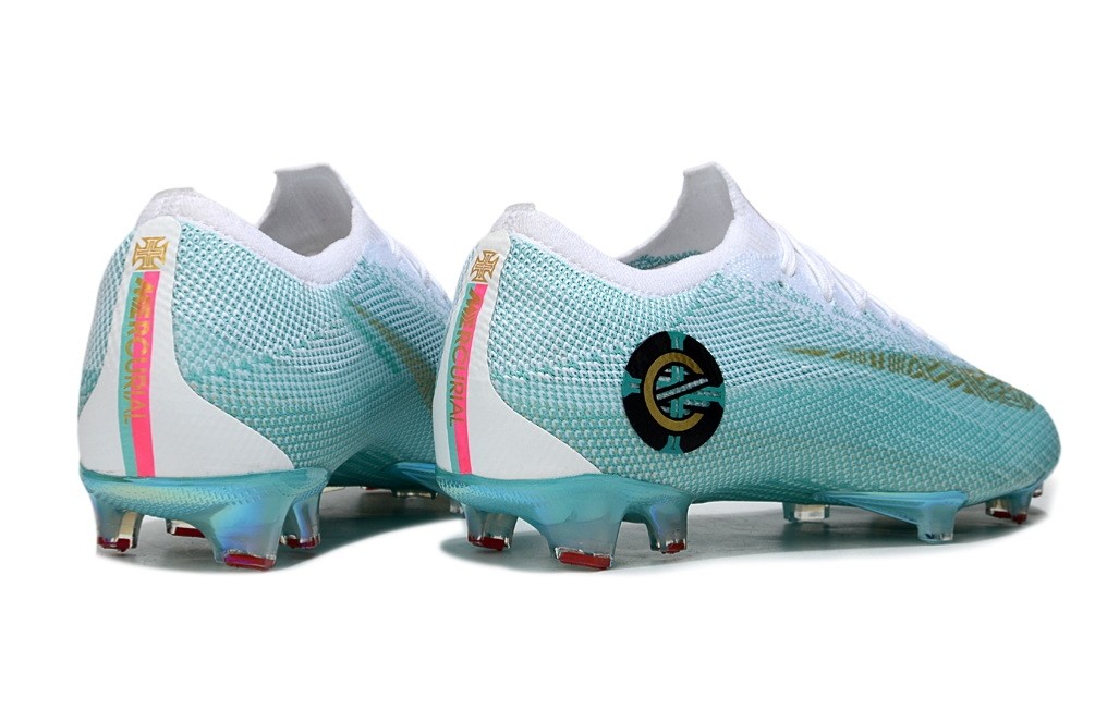 Nike Mercurial Vapor 12 CR7 Chapter 6 Elite FG - Light Green/ White/Gold 