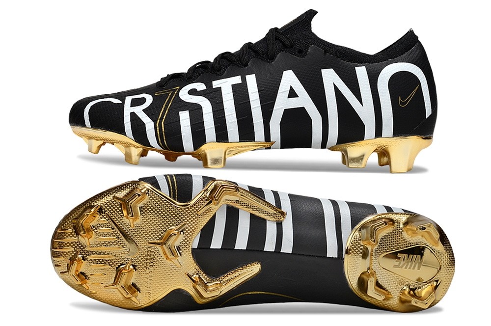 Nike Mercurial Vapor 12 CR7 Elite FG - Black/Gold