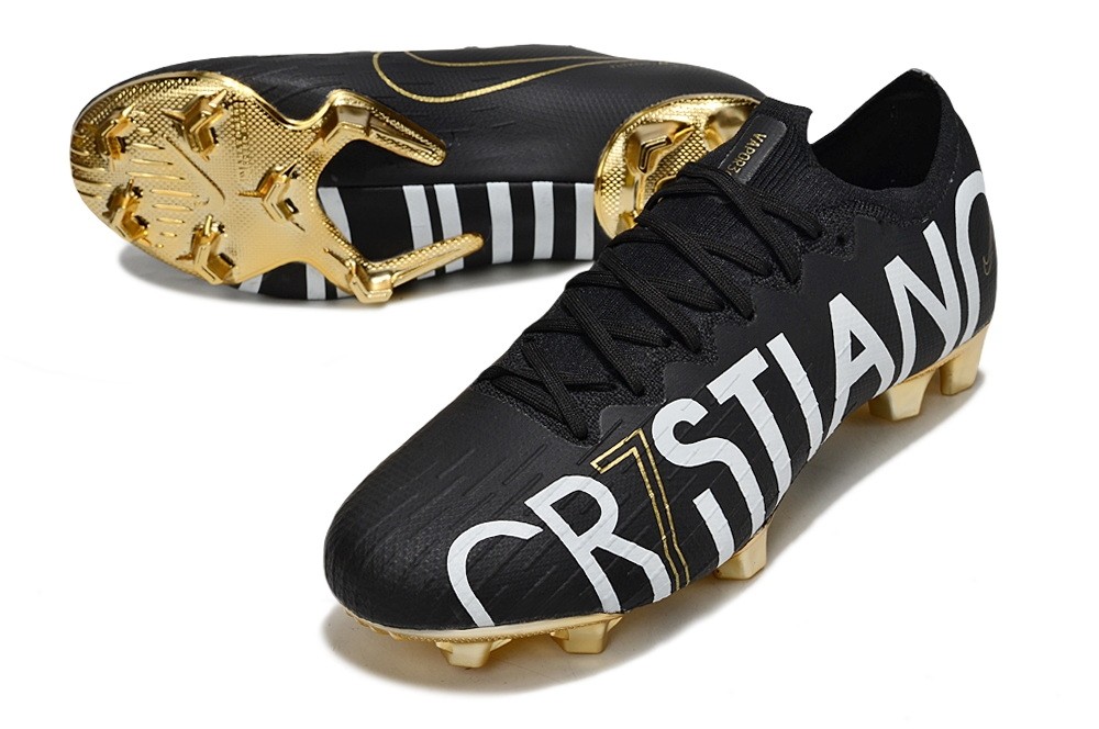 Nike Mercurial Vapor 12 CR7 Elite FG - Black/Gold