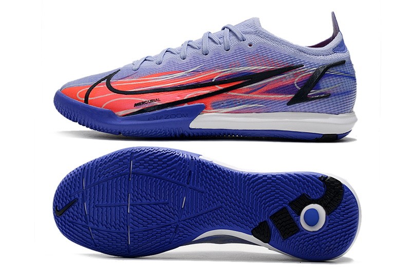 Nike Mercurial Vapor 14 Elite IC Kylian Mbappe KM Flames - Purple/Red/Silver