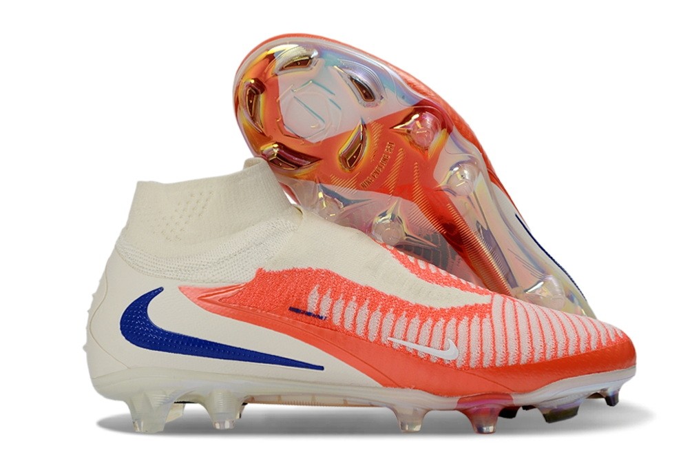 Nike Phantom 6 Elite DF FG Cleats - Bright Crimson/White/Blue