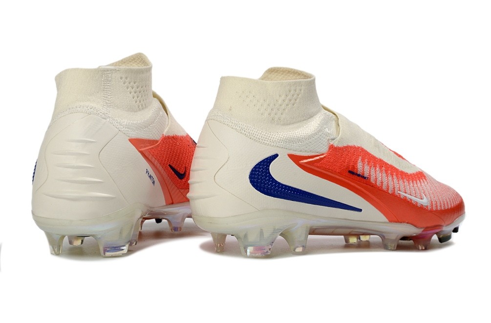 Nike Phantom 6 Elite DF FG Cleats - Bright Crimson/White/Blue