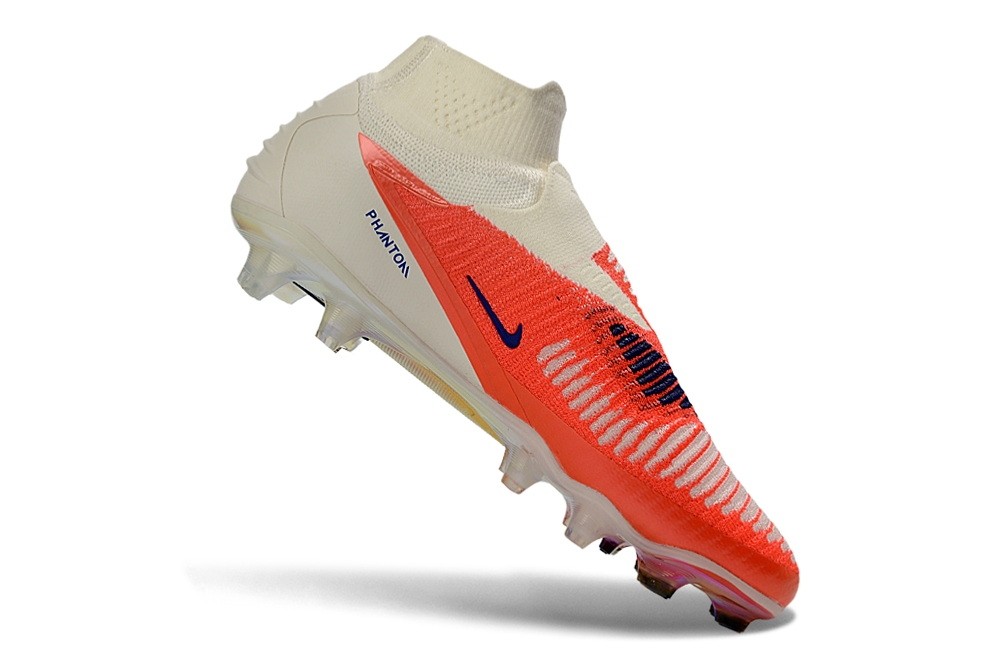 Nike Phantom 6 Elite DF FG Cleats - Bright Crimson/White/Blue