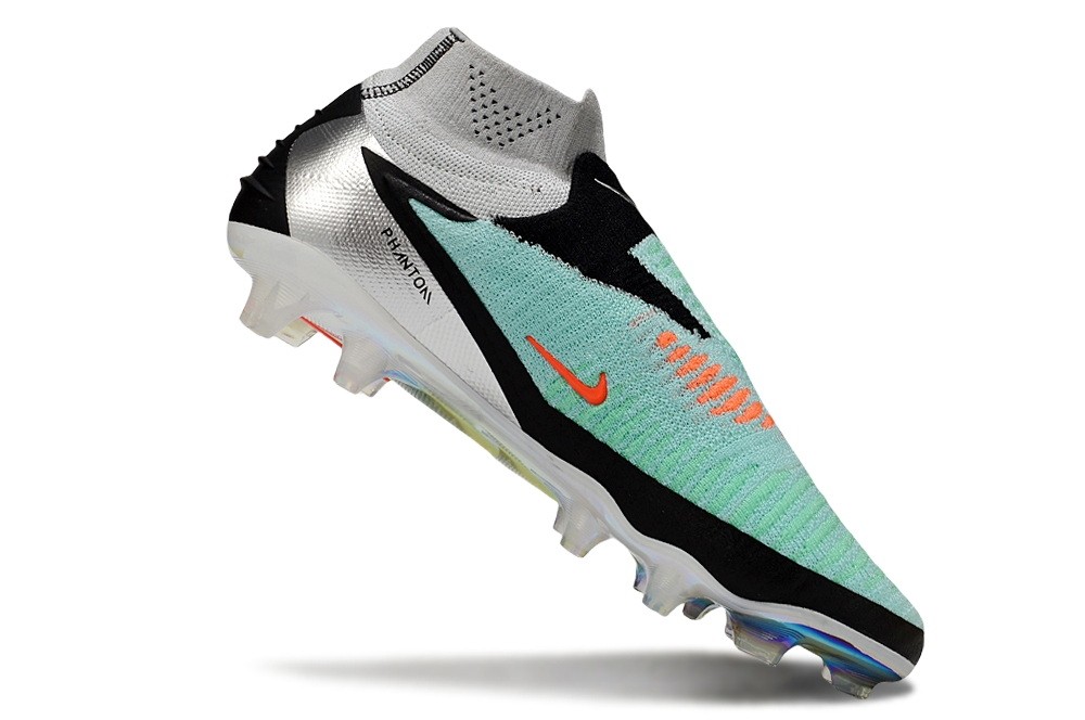 Nike Phantom 6 Elite High DF FG - Chrome/Black/Metallic Silver