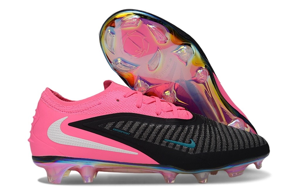 Nike Phantom 6 Elite Low FG By You Custom - Hyper Pink/Black/White
