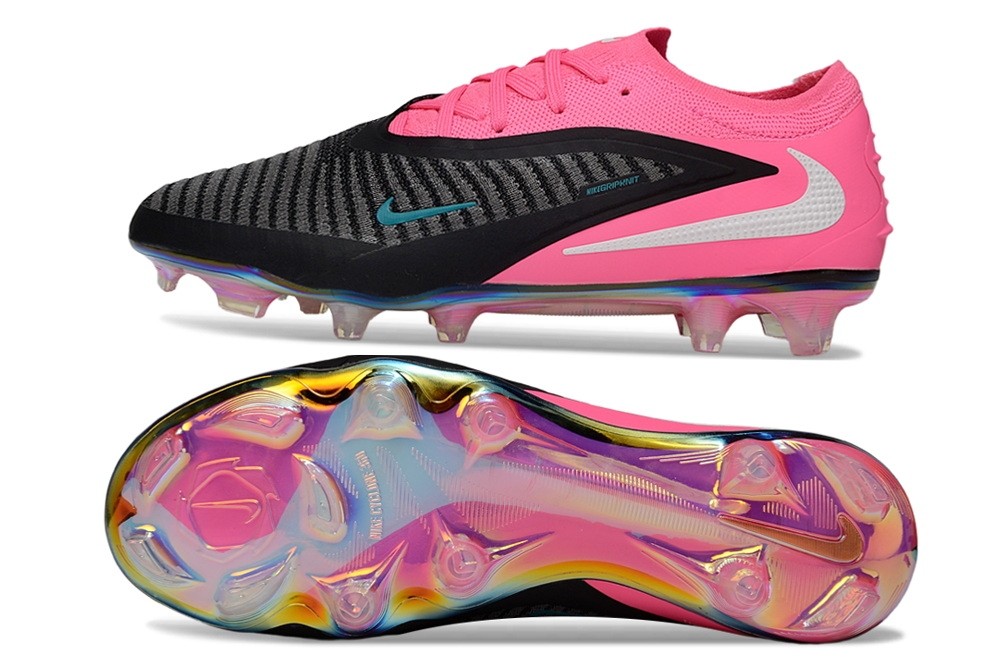 Nike Phantom 6 Elite Low FG By You Custom - Hyper Pink/Black/White