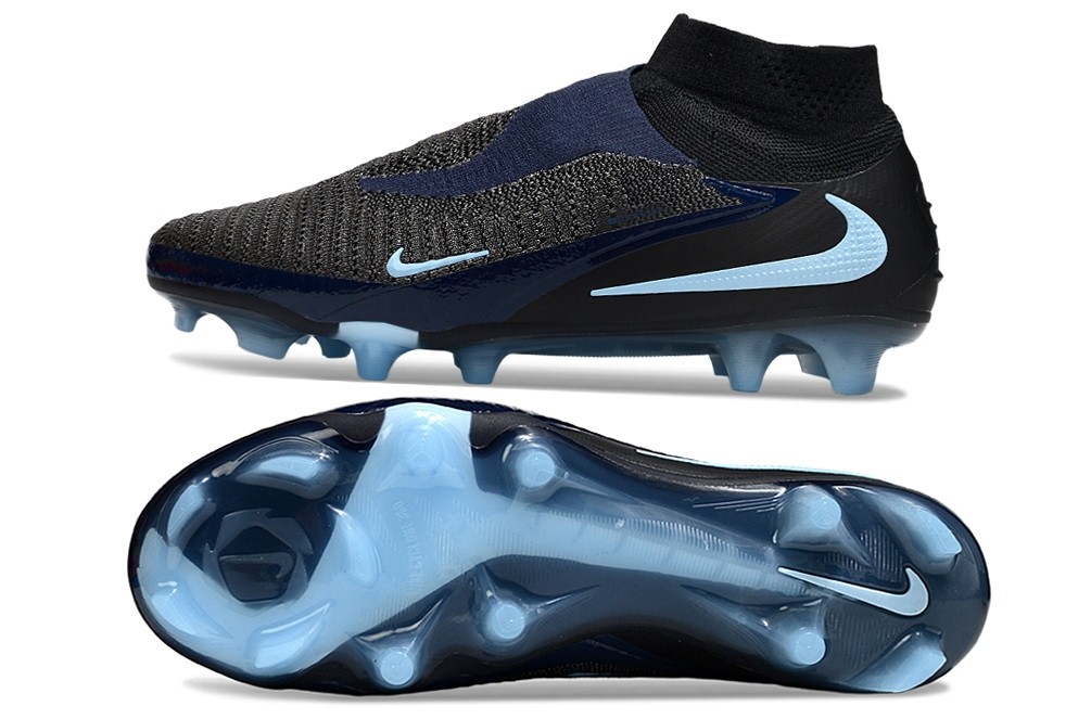 Nike Phantom 6 High Top Elite FG Shadow Pack - Black/Ice Blue