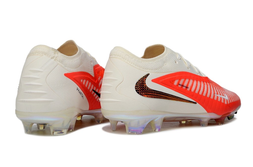 Nike Phantom 6 Low Elite FG By You Custom - Bright Crimson/White/Gold